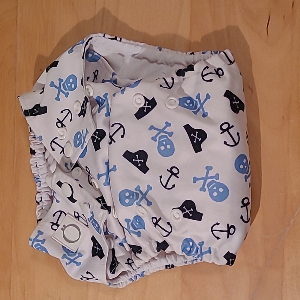 Omaiki Hybrid One Size Diaper, Nautical Theme